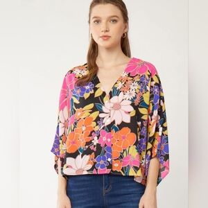 Floral Women's Top - Multicolor